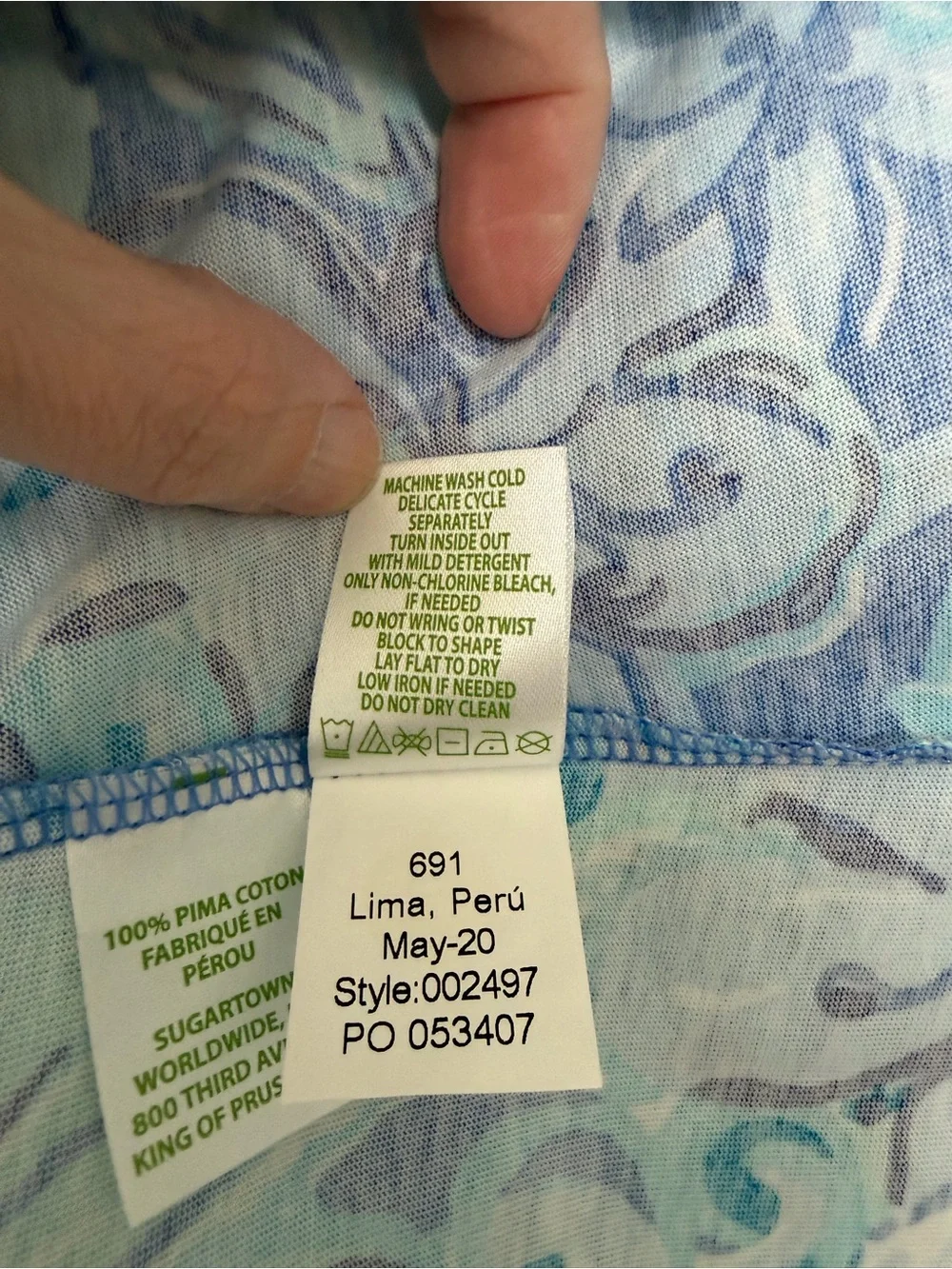 Lilly Pulitzer Billie dress size M Saltwater blue Suns out funs out - Picture 6 of 10